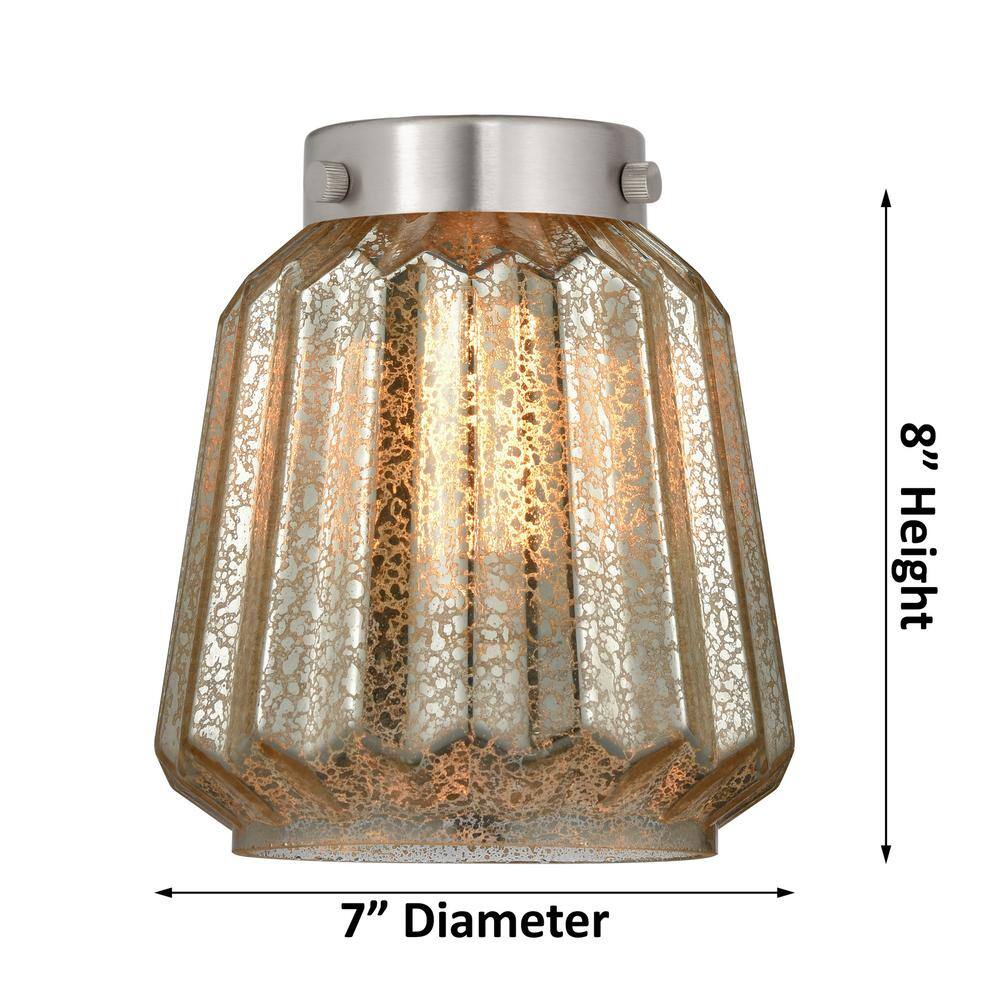 Chatham Polished Chrome Mini Pendant with Clear Glass Shade