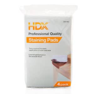 HDX 5 in. Microfiber Terry Staining Pads (4-Pack)