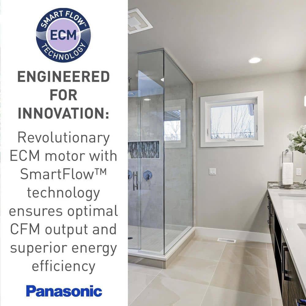 Panasonic White LED Ceiling Mount Ventilation Fan