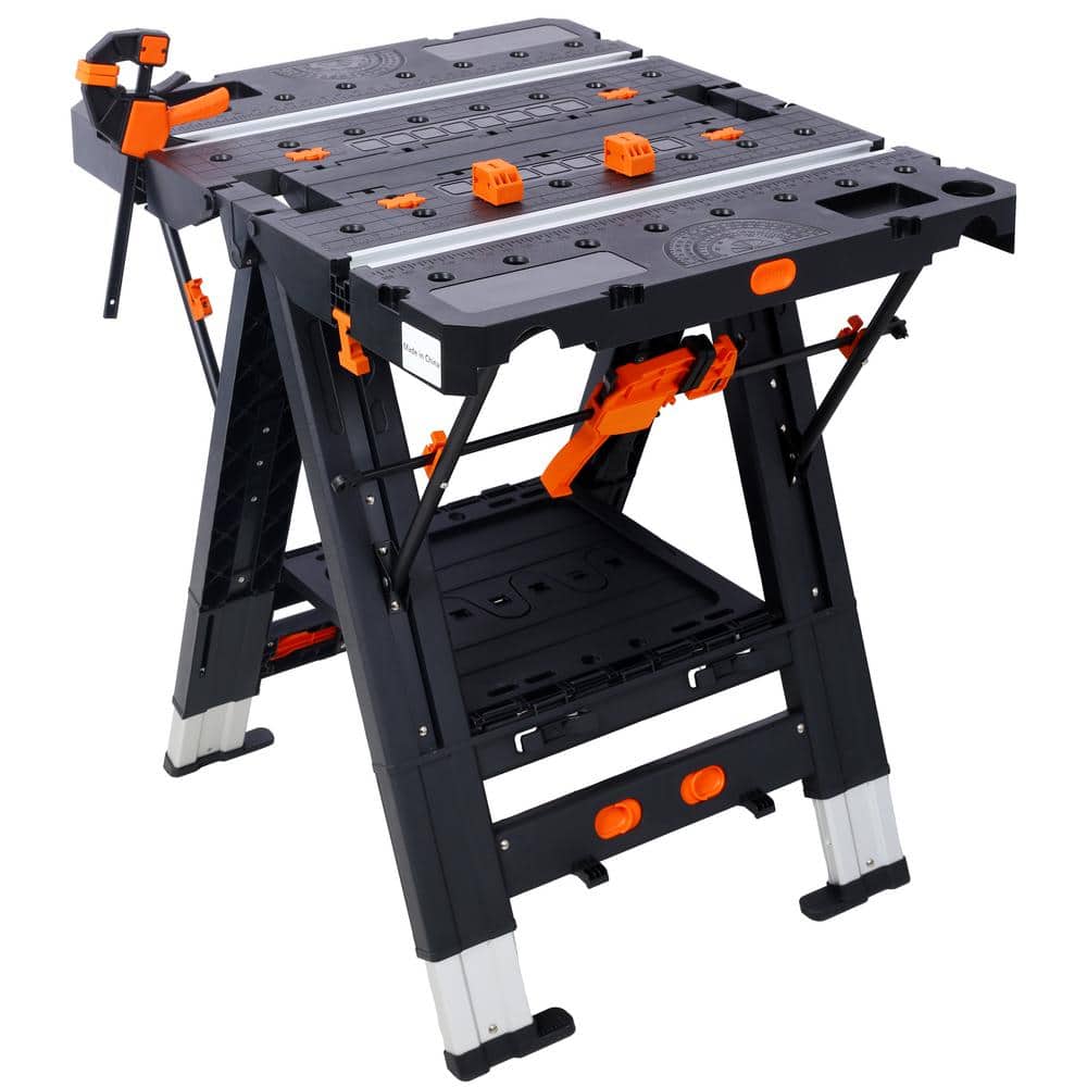 2 in 1 Large Load Capacity Portable Folding Work Table with 2-Clamps price history on PriceWatchPro