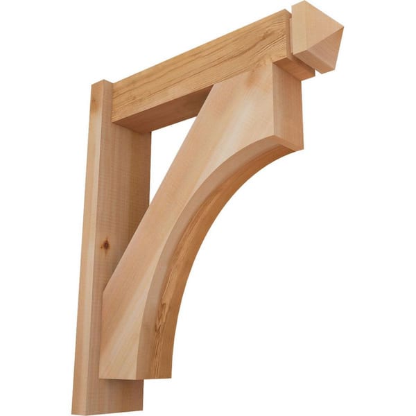 Ekena Millwork 6 in. x 26 in. x 22 in. Western Red Cedar Westlake Arts and Crafts Smooth Outlooker