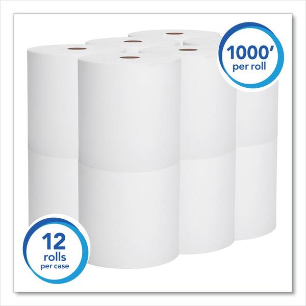 Scott Essential Hard Roll Paper Towels, 1-Ply, 1.5" Core, 8" X 800