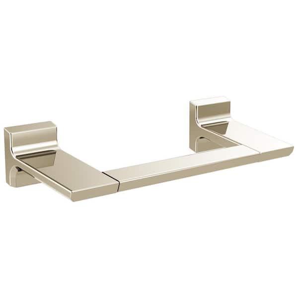 Pivotal 8 in. Wall Mounted Towel Bar in Polished Nickel