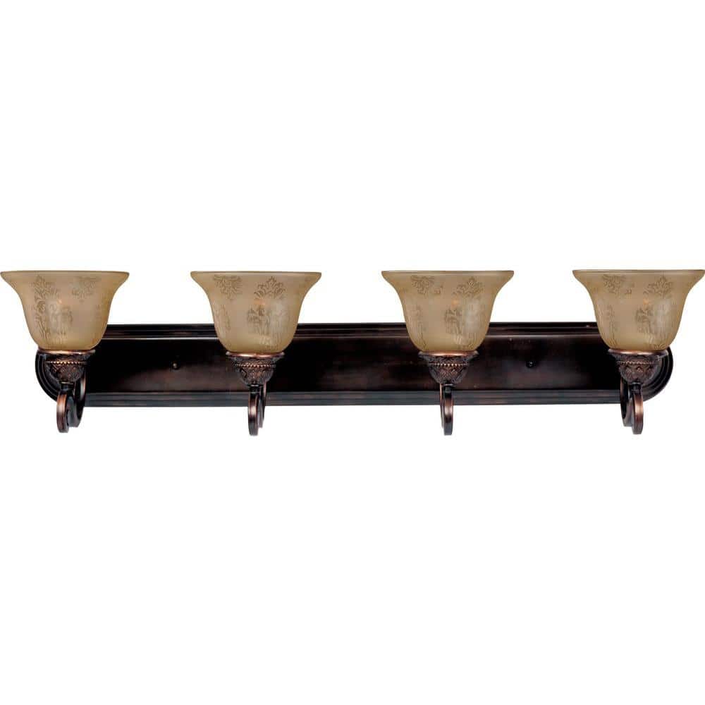 Symphony 4-Light Oil-Rubbed Bronze Bath Vanity Light price history on PriceWatchPro