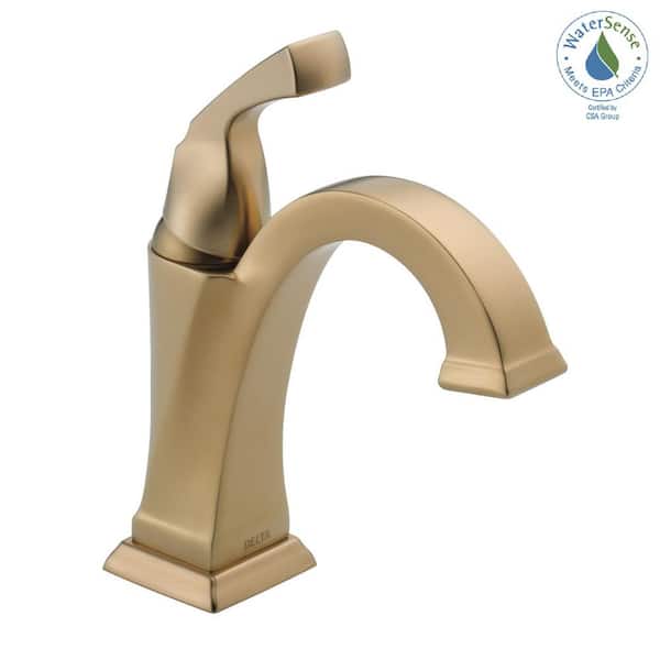 Delta Dryden Gold Single Hole Single-Handle Bathroom Faucet with