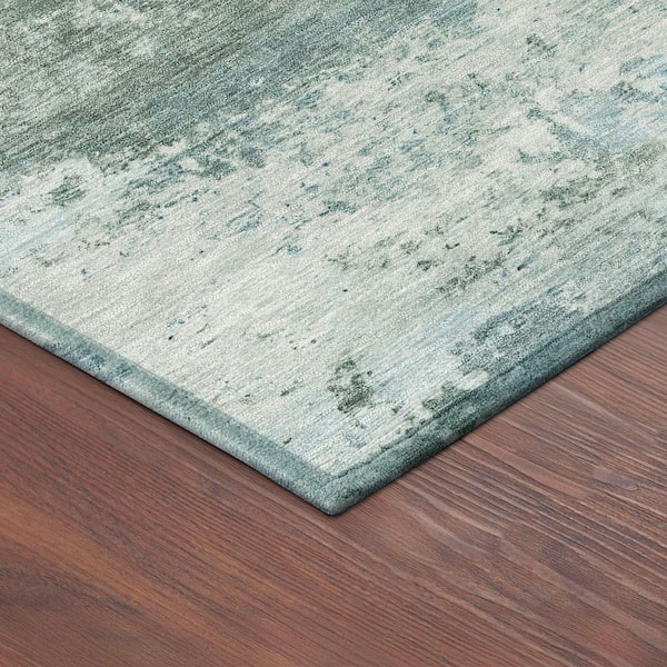 Chantille Machine Washable Indoor/Outdoor Abstract ACN2370 Sage 8 ft. x 10 ft. Area Rug