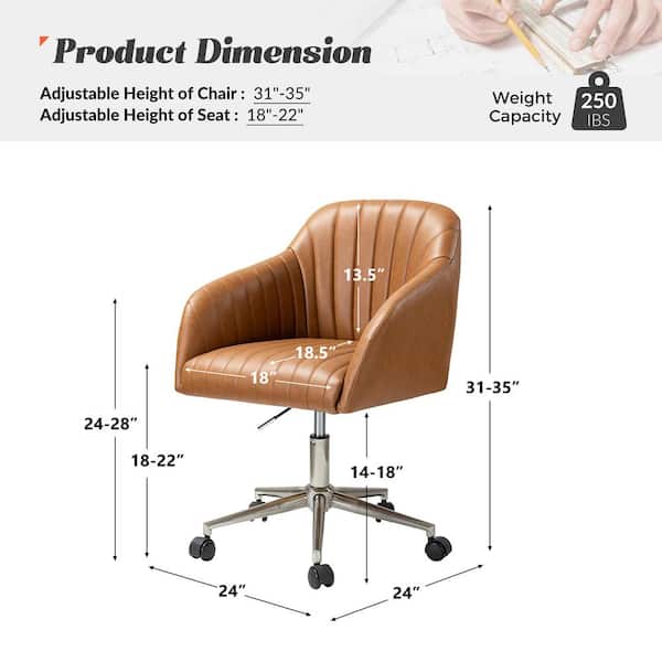 Diego Office Chair - Camel