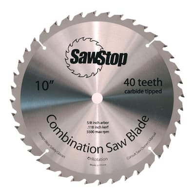 40 Tooth Combination Table Saw Blade