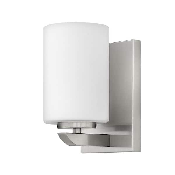 HINKLEY Kyra 4.75 in. 1 Light Brushed Nickel Vanity Light