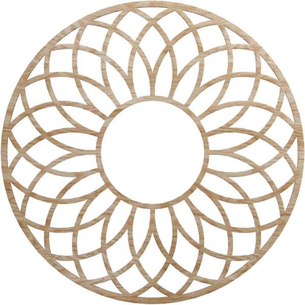 Ekena Millwork 30 in. x 11.625 in. x 0.25 in. Wood Medallion Moulding