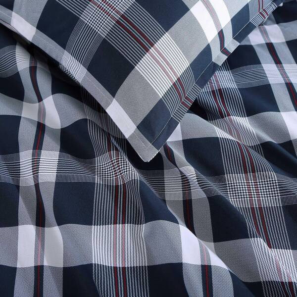 Tommy Hilfiger Dream Madras 3-Piece White/Blue/Red Cotton Full