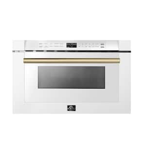 Capoliveri 24 in. Built-In Microwave Drawer in White 1.2 cu. ft.