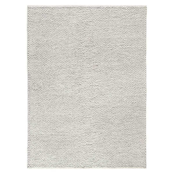 TOWN & COUNTRY LIVING Olea Bubble Texture Beige 5 ft. x 7 ft. 100% Wool Area Rug