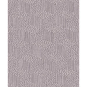 3 Dimensional Faux Grasscloth Wallpaper Lavender Paper Strippable Roll (Covers 57 sq. ft.)