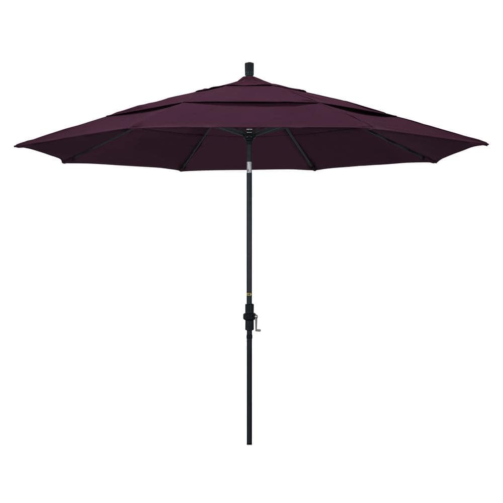 11 ft. Aluminum Collar Tilt Double Vented Patio Umbrella in Purple Pacifica price history on PriceWatchPro