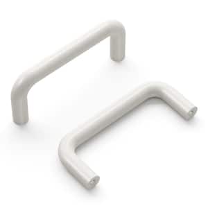 Wire Pulls 3 in. (76 mm) Center to Center Modern White Finish Adjustable Sizing Cabinet Pull Bar Pull (1 Pack)