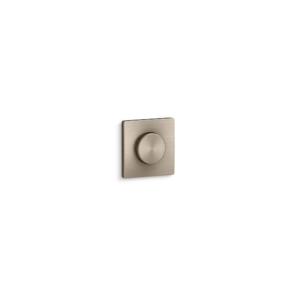 KOHLER Real Rain 1-Handle Wall-Mount Tub Diverter Faucet Trim Kit in Vibrant Brushed Bronze (Valve Not Included)