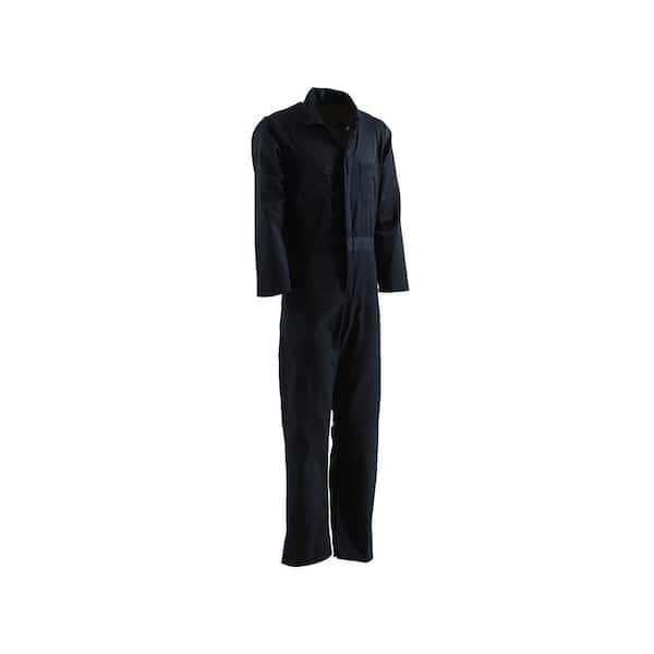 Berne Men's 38 in. x 30 in. Navy Polyester and Cotton Standard Unlined Coverall