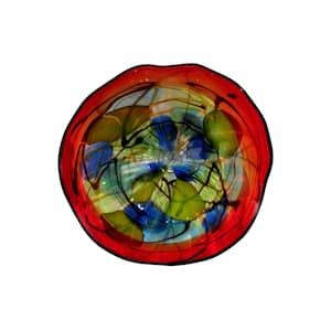 Hankley 3.5 in. Wall Art Decor with Hand Blown Art Glass Style