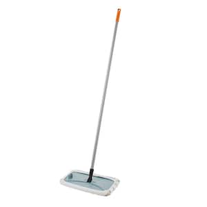 Rubbermaid Commercial 1863893 Executive Microfiber Single-Sided Flat Mop  Frame, 3.50 W, 18.00 L, Black/Silver 