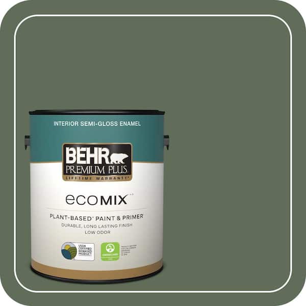 1 gal. #PPU11-01 Royal Orchard Semi-Gloss Enamel EcoMix Plant-Based Interior Paint & Primer