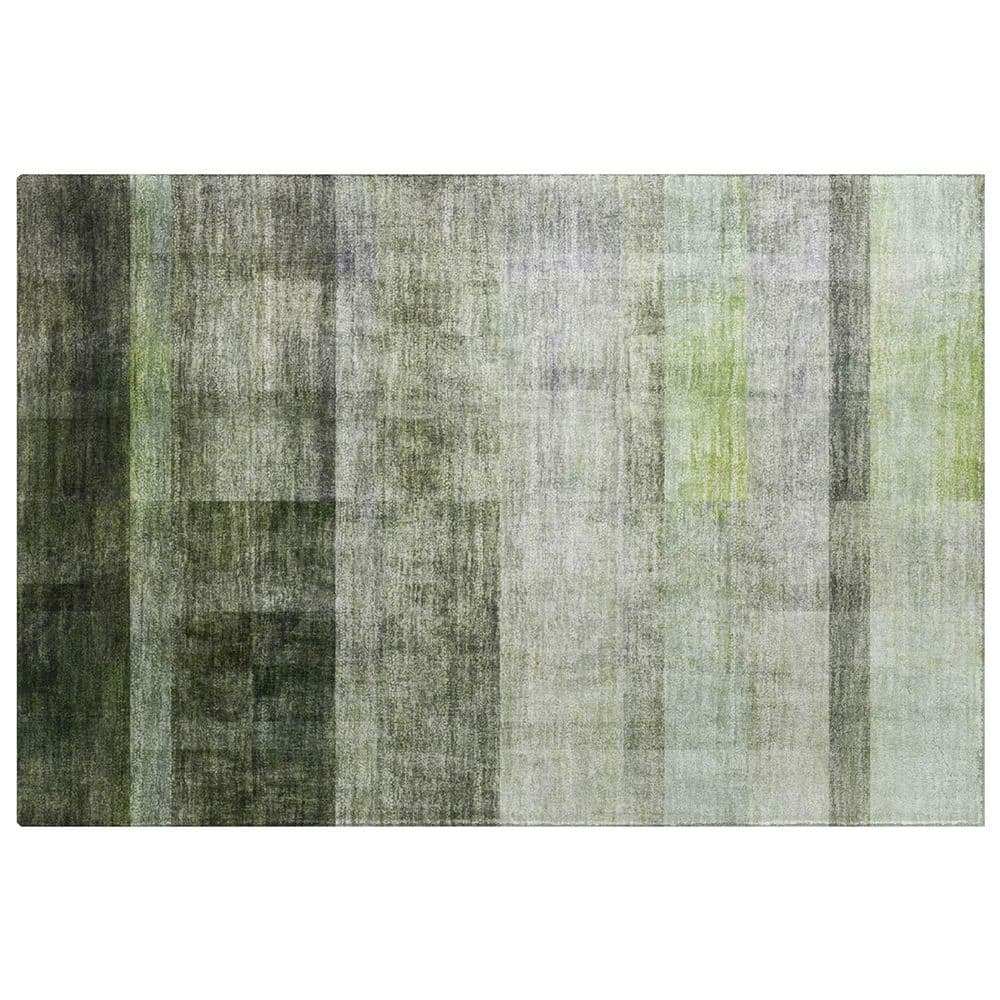 Dream Shag Premium Machine Washable Abstract ADS568 Olive 2 ft. x 3 ft. Accent Rug price history on PriceWatchPro