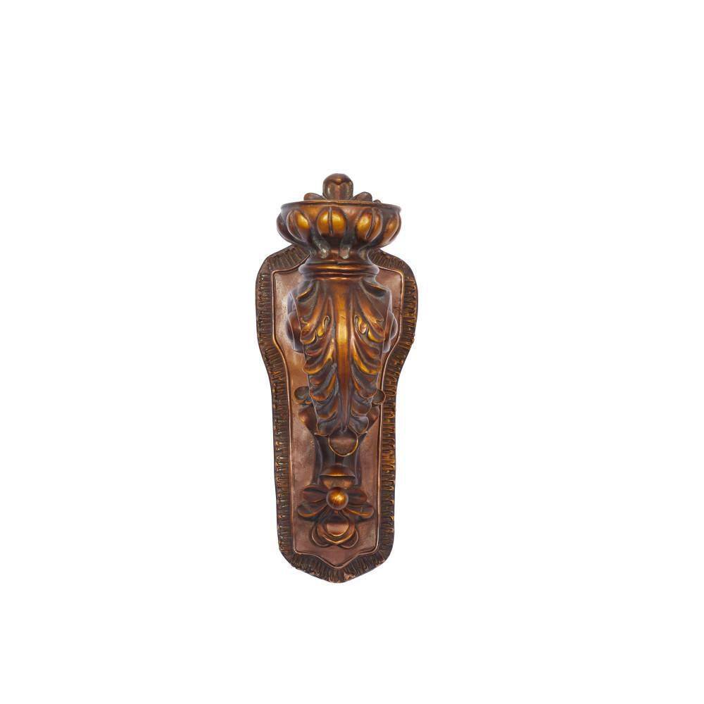 Bronze Polystone 13" Traditional Candle Wall Sconce
