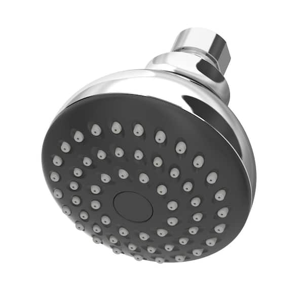 Symmons 1-Spray 3.3 in. Single Wall Mount Low Flow Fixed Shower Head in Polished Chrome