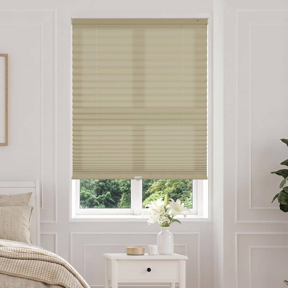 Perfect Lift Window Treatment EZ Fit No Drill No Tool Camel