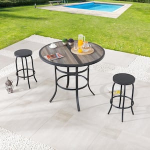 3-Piece Metal Bar Height Dining Set