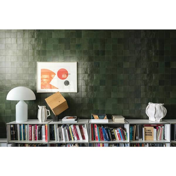 Zellige Neo Bosco Glossy 4 in. x 4 in. Glazed Ceramic Undulated Wall Tile (383.04 sq. ft./pallet)