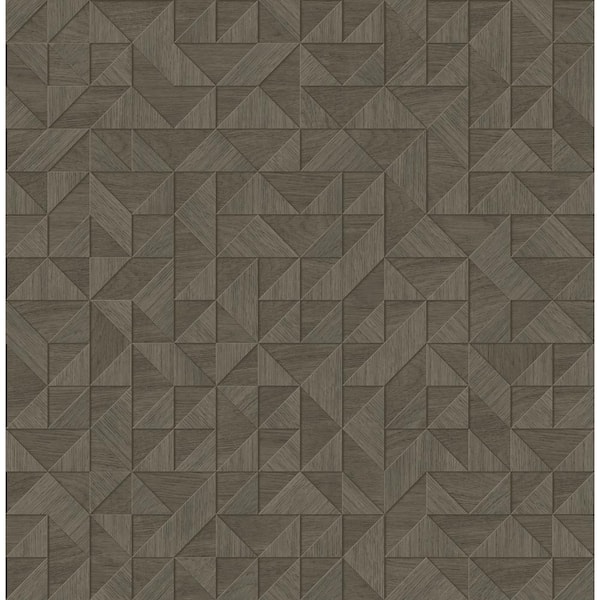 Decorline Gallerie Dark Grey Triangle Geometric Dark Grey Wallpaper Sample
