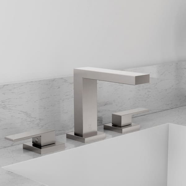 ZLINE Rubicon Modern Widespread Bath Faucet in Brushed Nickel (RBCN3-BF-BN)