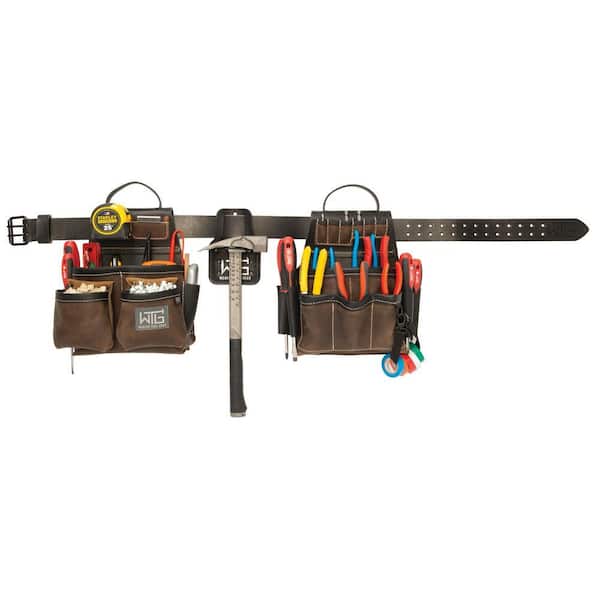 Weaver Tool Gear Electrician Brown Leather Waist Tool Belt 85300