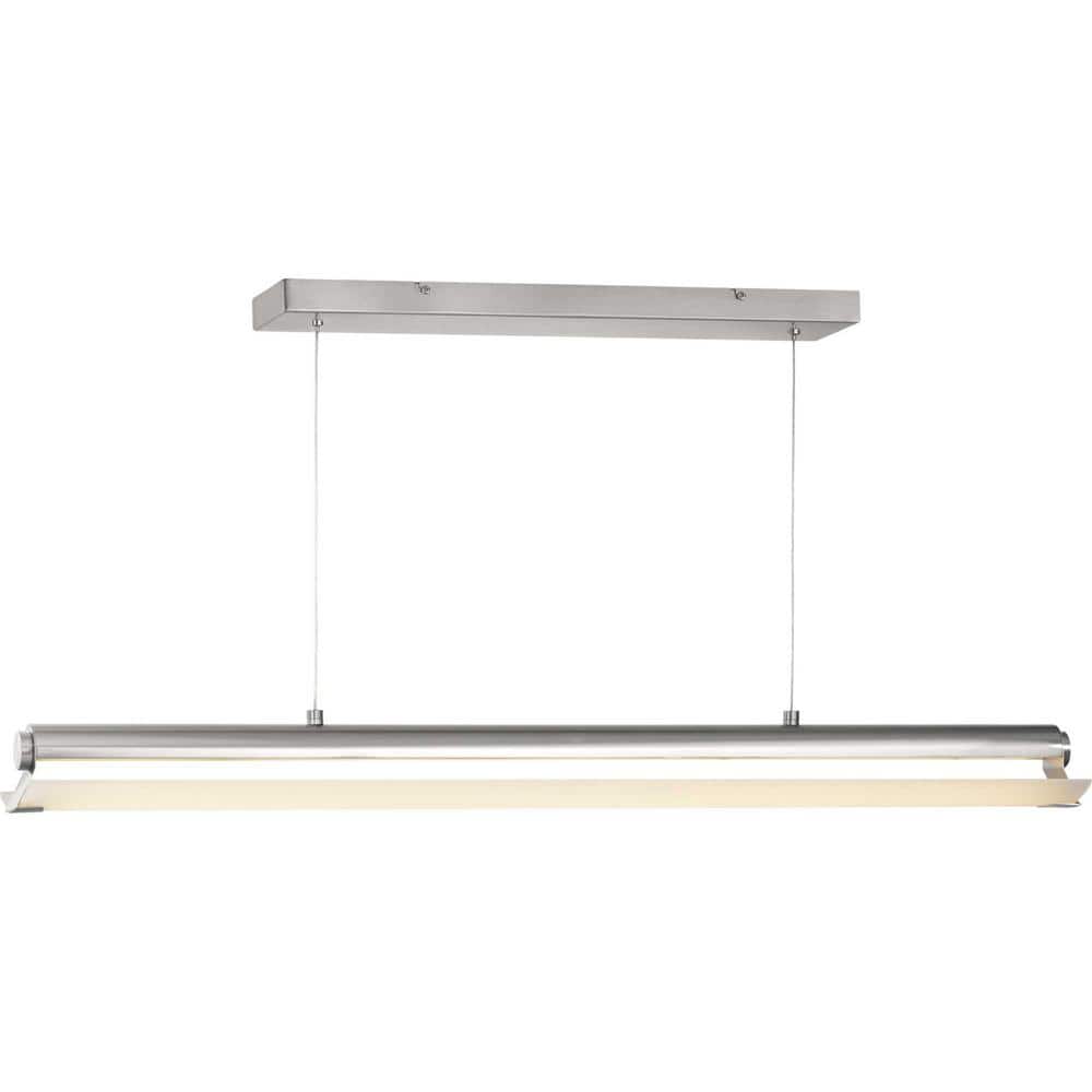 Brushed Nickel 45" LED Indoor/Outdoor Linear Pendant Light