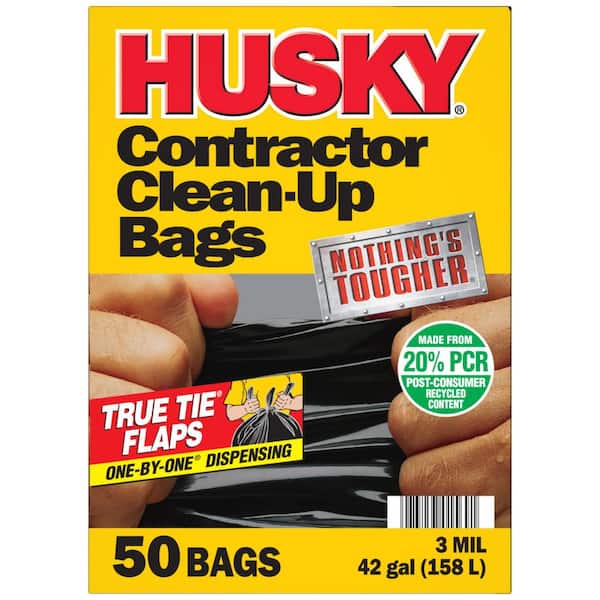 42 Gal. Heavy-Duty Contractor Clean-Up Bags with 20% PCR (50-Count)