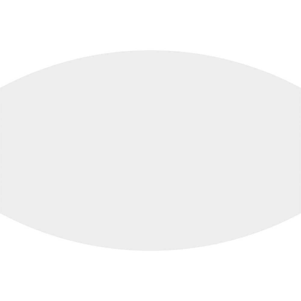 White PVC Contemporary Ceiling Medallion, 20" x 13.38"