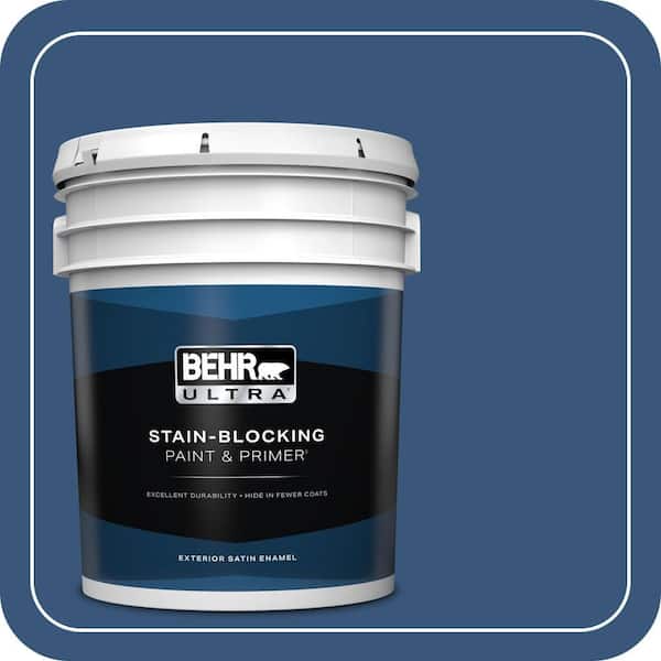 5 gal. #590D-7 Star Spangled Satin Enamel Exterior Paint & Primer