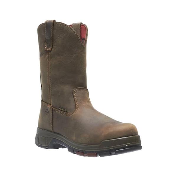 Wolverine Men's Cabor Waterproof Wellington Work Boots - Composite Toe - Brown Size 11(M)