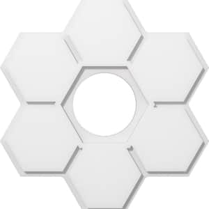 1 in. P X 8-1/4 in. C X 24 in. OD X 7 in. ID Daisy Architectural Grade PVC Contemporary Ceiling Medallion