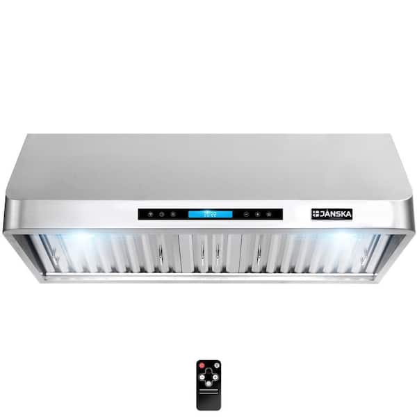 Cosmo 30 in. Ducted Under Cabinet Range Hood in Stainless Steel with Touch  Display, LED Lighting and Permanent Filters COS-QS75 - The Home Depot