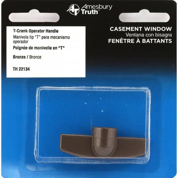 H 4279 Casement Operator Tee Handle White 11/32 In. Bore Fits Truth 4 Pack