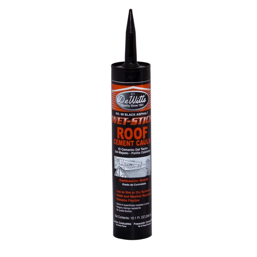 DeWitt Products 10 oz. WetStick 99 Roof Coating Cement Caulk 611C The Home Depot