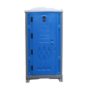 3.5 ft. W x 3.5 ft. D Plastic Portable Shed with Single Stall Flushing Restroom Holding Tank and Sink (12 sq. ft.)