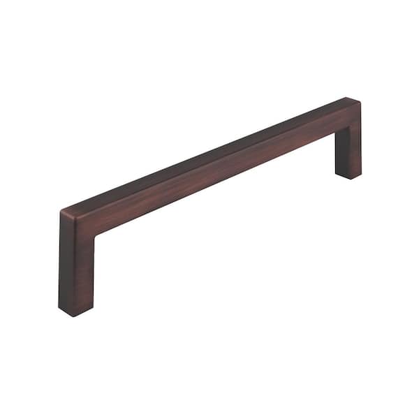 Richelieu Hardware Lambton Collection 6-5/16 in. (160 mm) Modern Brushed Oil-Rubbed Bronze Rectangular Cabinet Bar Pull