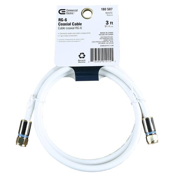 Commercial Electric 6 ft. Dual RCA to 3.5 mm Adapter 303570 - The Home Depot