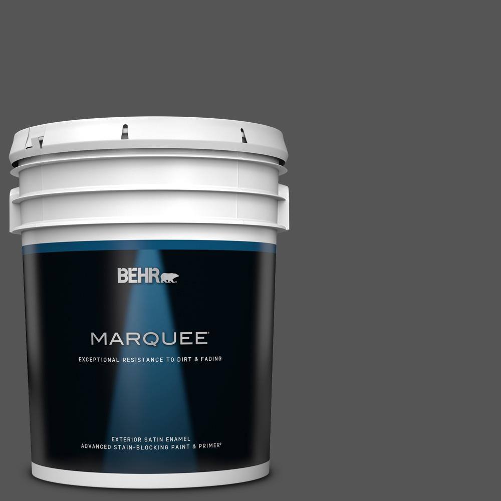 BEHR MARQUEE 5 gal. PPU2501 Carbon Copy Satin Enamel BEHR MARQUEE 5 gal. PPU2501 Carbon Copy Satin Enamel