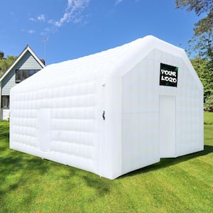 16.5 ft. x 20 ft. Extra Large Inflatable Party Tent with Logo Area for wedding Birthday Raves Dance, White