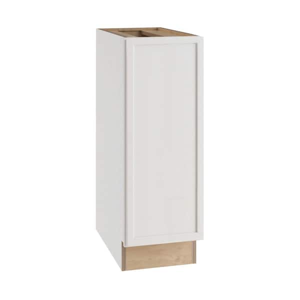 Franklin 9 in. W x 24 in. D x 34.5 in. H Assembled Plywood Full Height Door Base Kitchen Cabinet in Vesper White Right