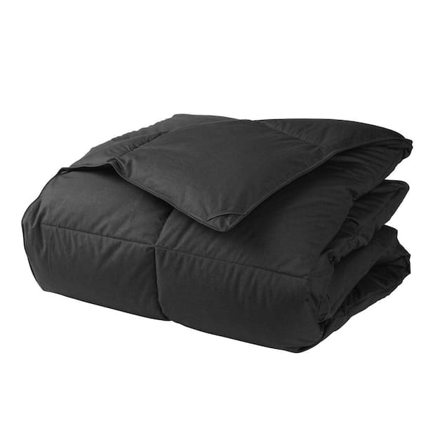 The Company Store LaCrosse LoftAIRE Extra Warmth Charcoal Gray Queen Down Alternative Comforter
